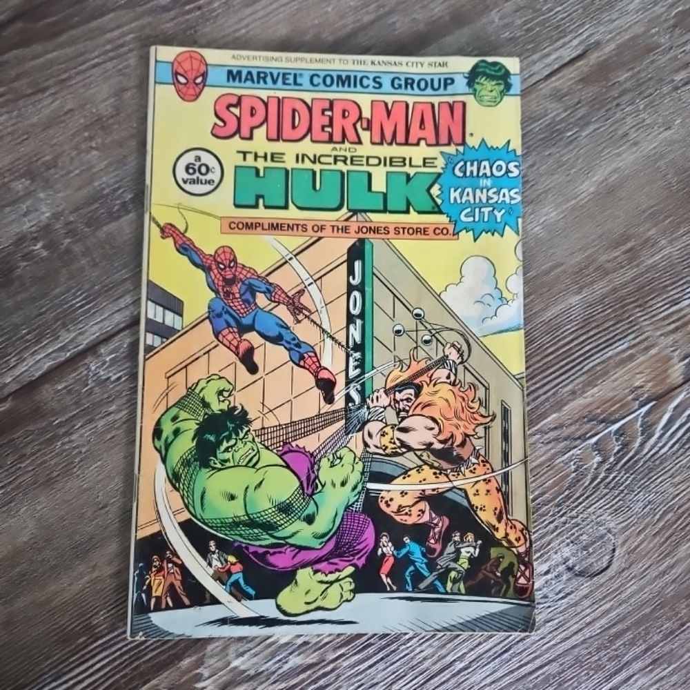 CHAOS IN KANSAS CITY AMAZING SPIDERMAN HULK JONES STORE GIVEAWAY 1982